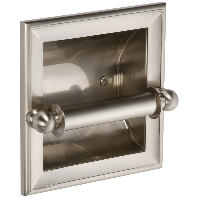 Brass Tech 4528/SN Rec Tissue Holder Column Satin Nickel