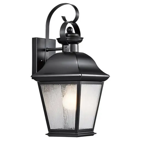Kichler 9708BK Mount Vernon Outdoor Wall Light 100W MED