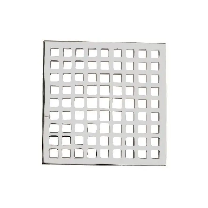 Brass Tech 233-601/15S Newport Brass Tub & Shower 6 Square Shower Drain Satin Nickel