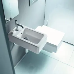 Duravit 0702250000 Vero Handrinse Bathroom Sink 10X18 POWER