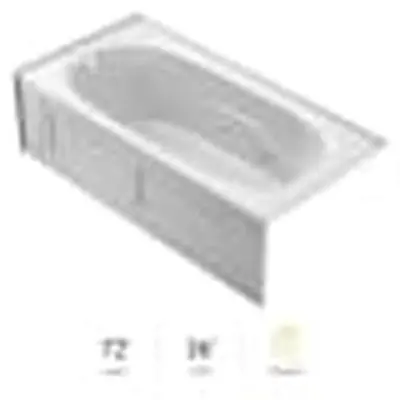 Jacuzzi PC39959 Signature Rectangle 7236 Skirted Whirlpool With Armrests LH White