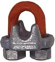 CM Columbus McKinnon M251 Forged Wire Rope Clips 5/8 in Galvanized Zinc