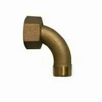 AY MCDONALD 74621 3/4 in. Meter Swivel x 3/4 in. Male Brass Meter Coupling Quarter Bend Lead Free