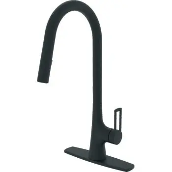 COMPASS 192-8109 Westdale 1-Handle Pulldown Kitchen Faucet Matte Black
