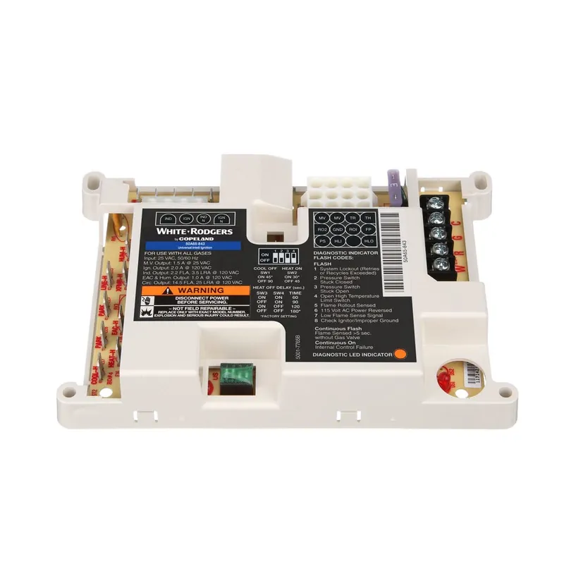 Emerson Climate Technologies - White-Rodgers 50A65-843 25 VAC Hot Surface Universal Ignition Integrated Furnace Control