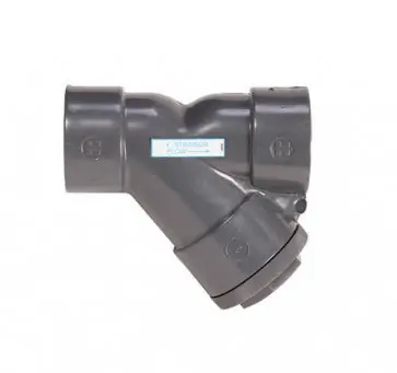 HAYWARD YS10125TE 1-1/4 PVC Y-Strainers w/EPDM O-Ring 1/32 Perf Screen Threaded End Con