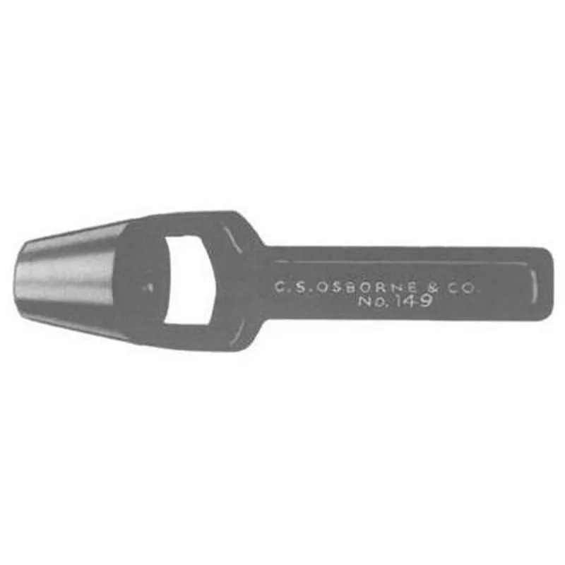 C.S. Osborne 149-1/4 Arch Punches 1/4 in tip Carbon Steel
