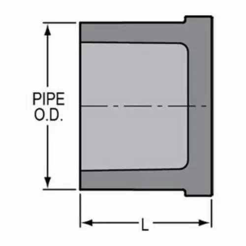 Spears 849-015C 1-1/2 CPVC PLUG SPIGOT SCH80