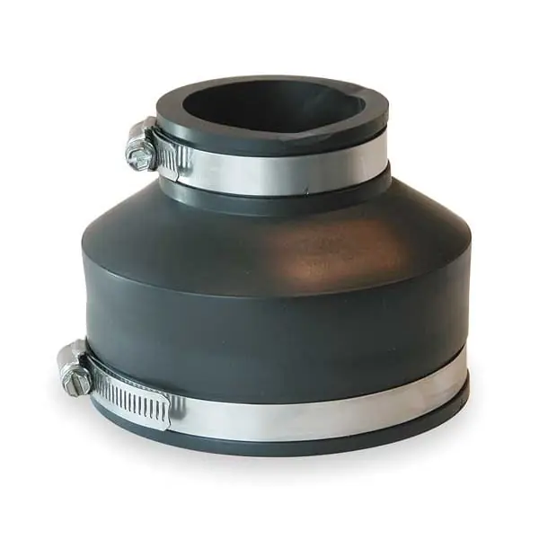 Fernco 1056-42 4 X 2 in. Cast Iron or Plastic to Cast Iron or Plastic Flexible Coupling