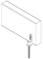 Warwick Hanger 2003-C Plain Side Beam Connector 3/8