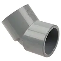 CPVC PIPE AND FITTINGS 5106 Chemtrol 4 In. Slip x Slip Schedule 80 CPVC 45-Degree Elbow