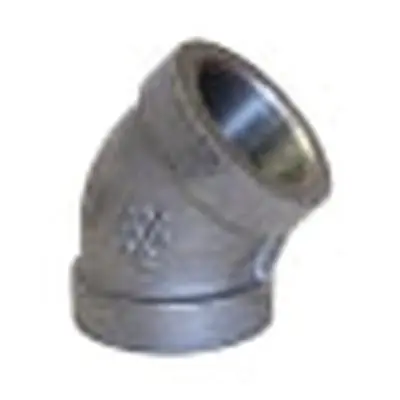 ASC Engineered Solutions 1D.B30045L 45 ELL 1-1/2 BLK MI 300# THRD FIG 65A