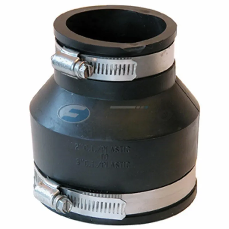 Fernco 1056-32 3 x 2 in. Cast Iron or Plastic to Cast Iron or Plastic Flexible Coupling