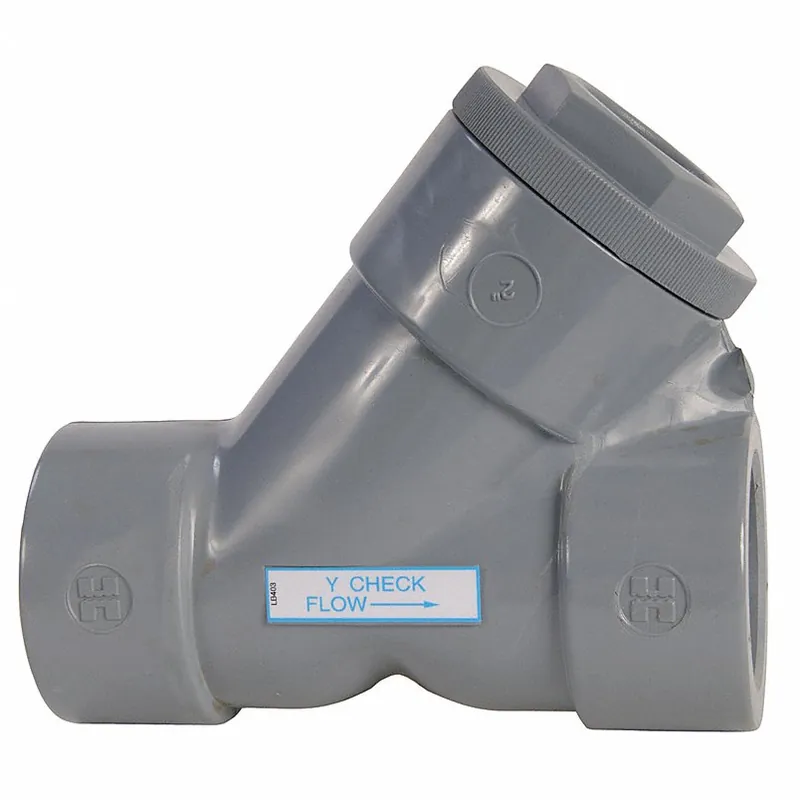 HAYWARD YC10125TE 1-1/4 PVC Y-Check Valve w/EPDM o-ring seat and seal