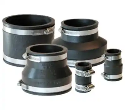 Fernco 1056-125 1-1/4 x 1-1/4 in. Cast Iron or Plastic to Cast Iron or Plastic Flexible Coupling