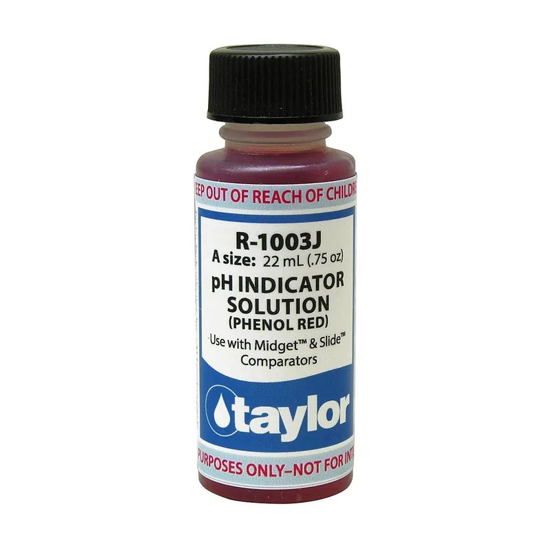 Taylor R-1003J-A Phenol Red Indicator 3/4 Oz