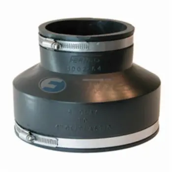 Fernco 1002-64 6 x 4 in. Clay to Cast Iron or Plastic Flexible Coupling