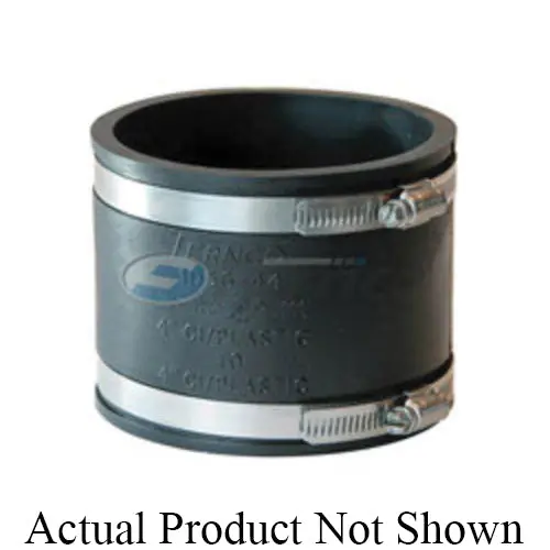 Fernco 1056-44 4 x 4 in. Cast Iron or Plastic to Cast Iron or Plastic Flexible Coupling