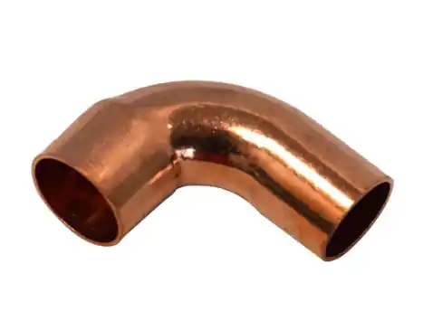 DIRECTEDAIR BY PREFERRED CONSTRUCTION PRODUCTS DA019LT-08 7/8 in. OD Copper Long Radius 90-Degree Elbow