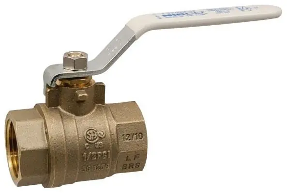 NIBCO VALVES T-FP-600A-LF 1 in. Threaded Forged Brass Ball Valve, Lead Free