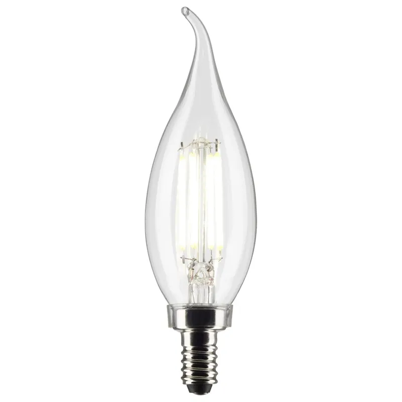 Satco S21304 5.5 Watt CA11 LED Lamp - Clear - Candelabra Base - 90 CRI - 2700K - 120 Volts