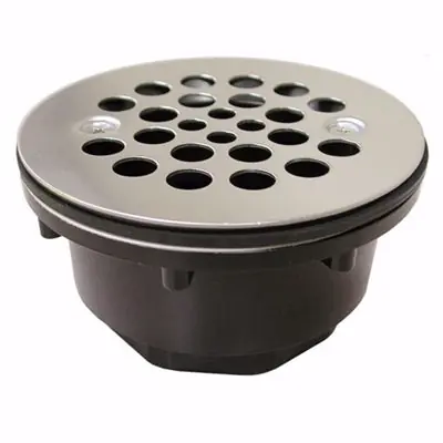 JONES STEPHENS D41301 2 ABS SHWR DRAIN/REC BASE & SS STRAINER