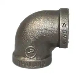 DIRECTEDAIR DAB019-07 3/4 in. Black Iron 90-Degree Elbow