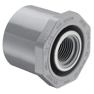 Spears 838-128CSR 1X1/4 CPVC RED BUSH SPIGOTXSRFPT SCH80
