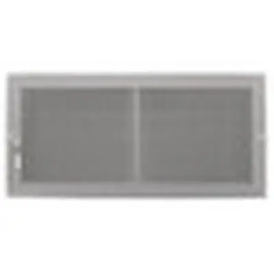 Hart & Cooley 010830 661 Series Steel Two-Way Sidewall / Ceiling Register, MS Damper, Bright White, 14 x 6