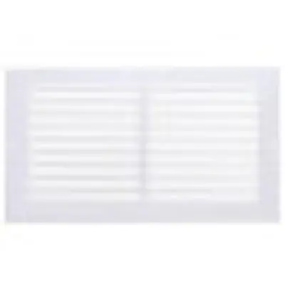 HART & COOLEY 043644 657 Series Steel Baseboard Return Air Grille Bright White 12 x 6