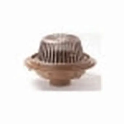 JAY R SMITH MFG 1010Y06B 6 in. No-Hub Cast Iron Roof Drain Duco Coated