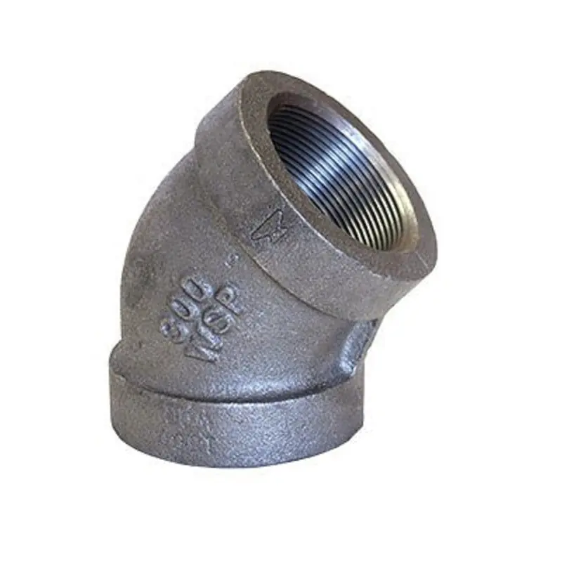 ASC Engineered Solutions B.B30045L 45 ELL 1/4 BLK MI 300# THRD FIG 65A