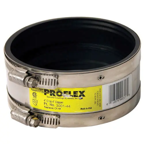 Fernco 3001-44 Propflex 4 in. Stainless Steel Specialty Coupling