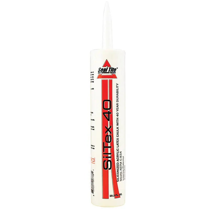 EVERKEM ST40-5W SilTex 40 Siliconized Acrylic Latex Caulk White 5.5 oz Squeeze Tube