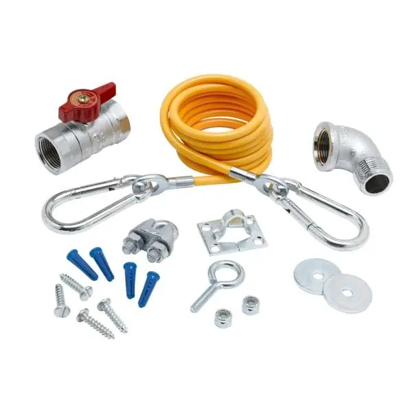 T&S AG-KE Safe-T-Link 1 in. MNPT Gas Hose Installation Kit