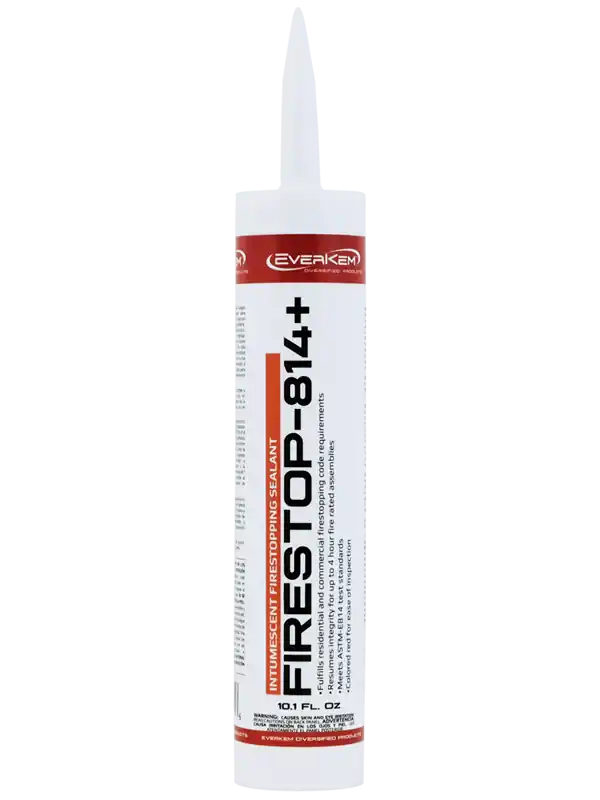 EVERKEM FIRESTOP-814+ Firestop-814 Plus Intumescent Elastomeric Firestop Caulk Red 10.1 oz.