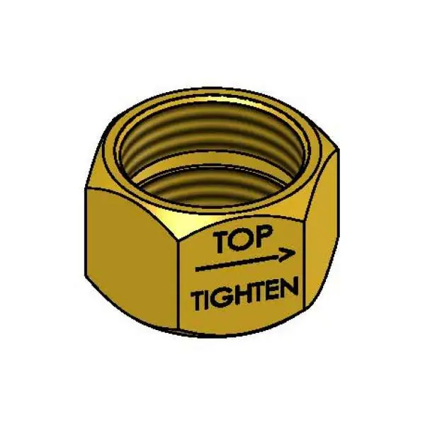 T&S 000736-20 NUT SPRDR CPLG 1-1/8 in. - 18 UNF