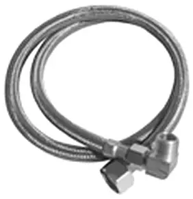 OATEY SD211S 3/8 in. Comp x Male 72 in. Braided Stainless Steel Dishwasher Supply Line with Elbow