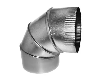 Southwark Metal ST901426 14 in. 26 Gauge Galvanized Steel 90-Degree Elbow