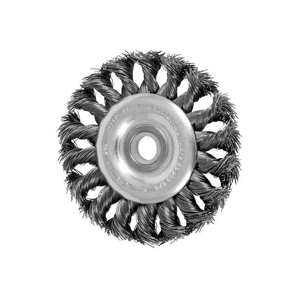 Pferd 81651 Wheel Brush - 3 in Diameter - 1/2 to 3/8 in Arbor Dia - 25000 RPM