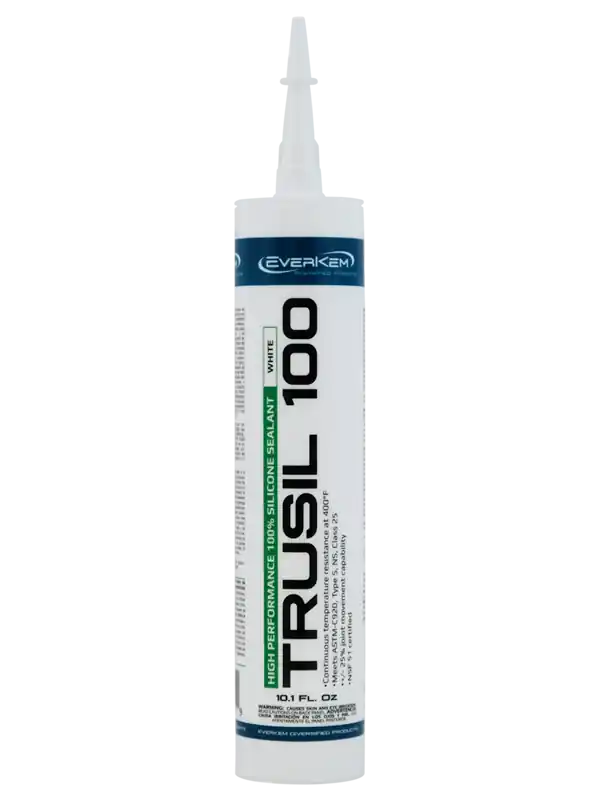 EVERKEM TS100-STW TruSil 100 Silicone Sealant White 2.8 oz Squeeze Tube