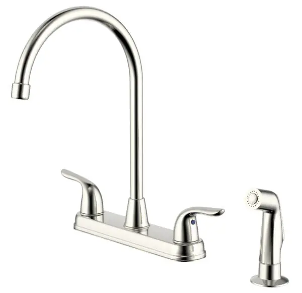Compass 192-6888 Noble 1.8 GPM Kitchen Faucet (Brushed Nickel)