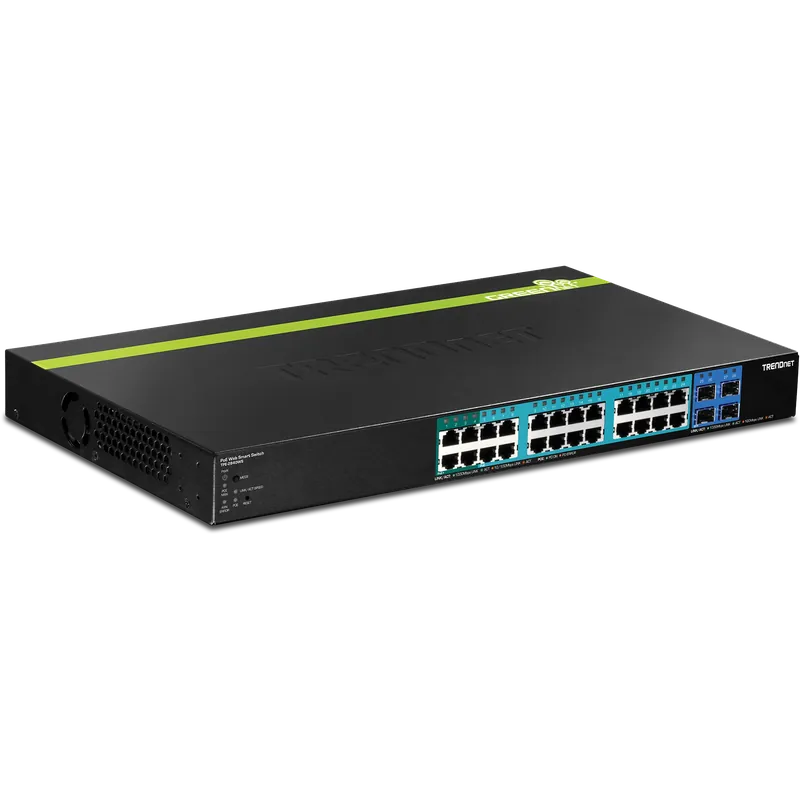 TRENDnet TPE-2840WS 28-Port Gigabit Web Smart PoE+ Switch, 56Gbps