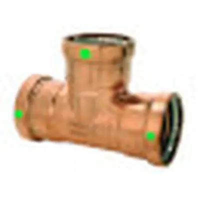 Viega 22317 ProPress XL-C Pipe Tee 2-1/2 x 3/4 x 2-1/2