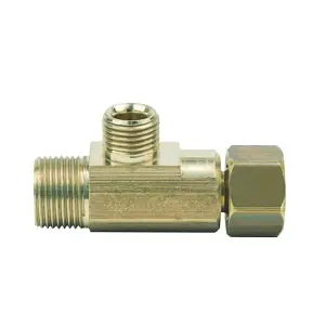 BRASS COMPRESSION FITTINGS CT2-664XP 3/8 x 3/8 x 1/4 in. Brass Compression x Compression T-Fitting