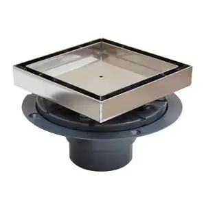 SIOUX CHIEF 821-T2PTQ SHOWER DRAIN PVC WITH TILE IN HEAD 2IN