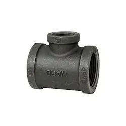 ASC Engineered Solutions 1DXD.BMT TEE 1-1/2X1-1/2X1/2 BLK MI 150# FIG 52 THRD