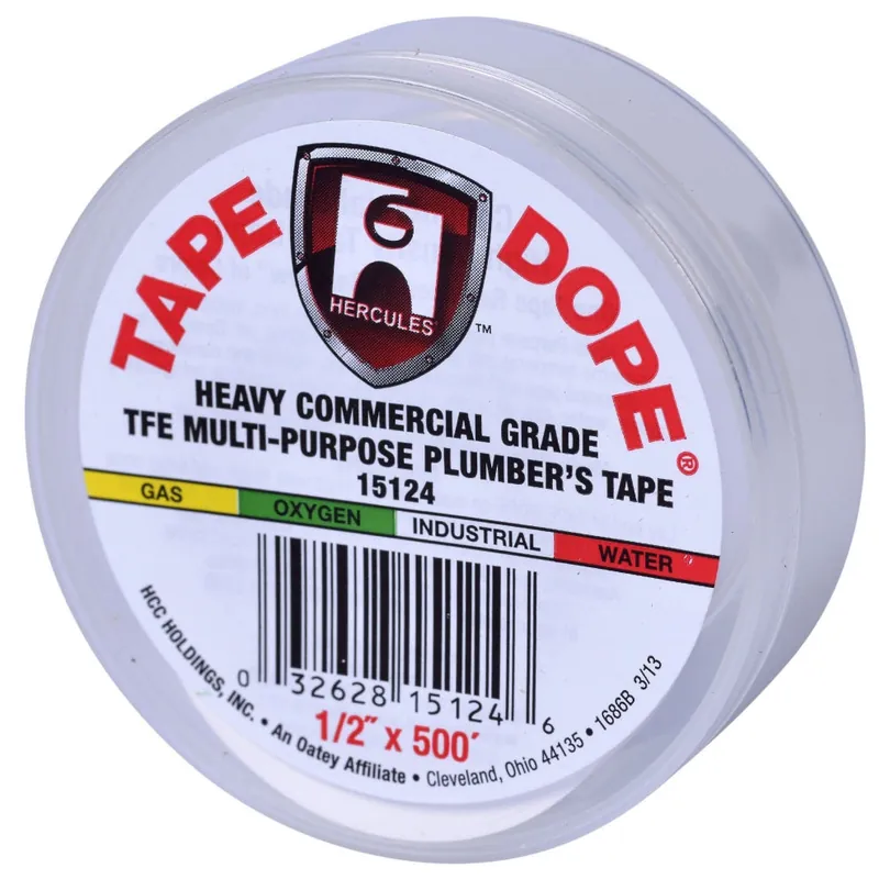 Oatey 15124 Tape 1/2X500 PTEF Teflon Thrd 15-124 - Tape Dope