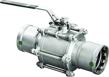 Viega 86665 2-1/2 in. 316SS Ball Valve STD Schedule 40 Rating Press Connection