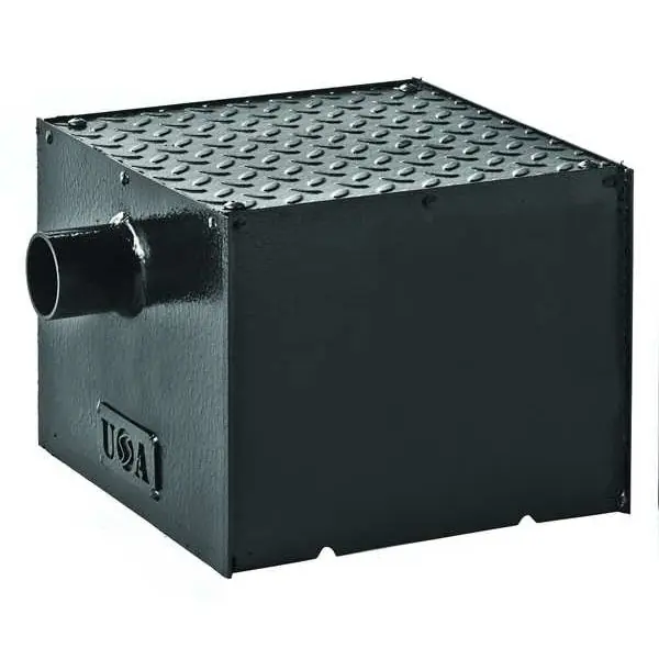 JAY R SMITH MFG 800-Y02-04 No-Hub Fabricated Steel Grease Interceptor 8 LB 4 GPM